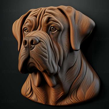 3D model American Mastiff dog (STL)